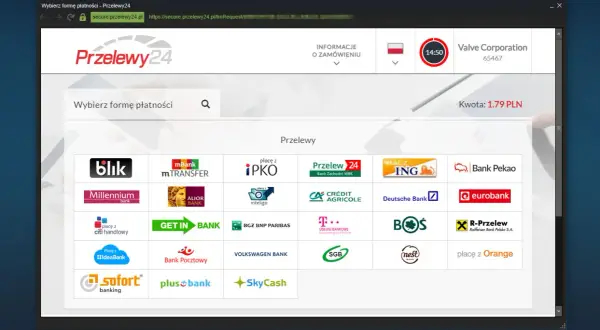 Jak zapłacić blikiem na Steam, gdy ta metoda nie jest obsługiwana